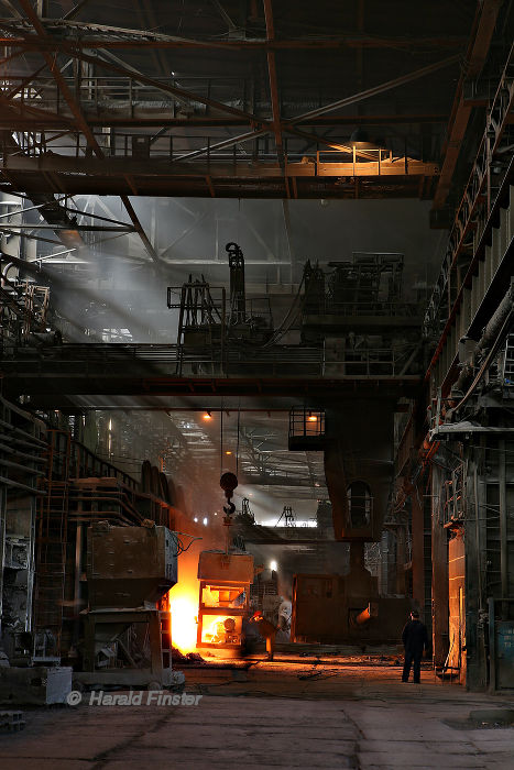 Donetsk Iron and Steel Works open hearth furnace