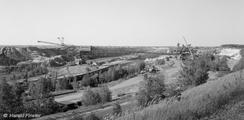 lignite opencast mine Cottbus Nord: overburden conveyor bridge F34