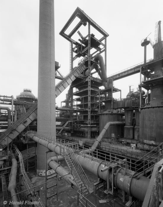 No 6 blast furnace with elevator