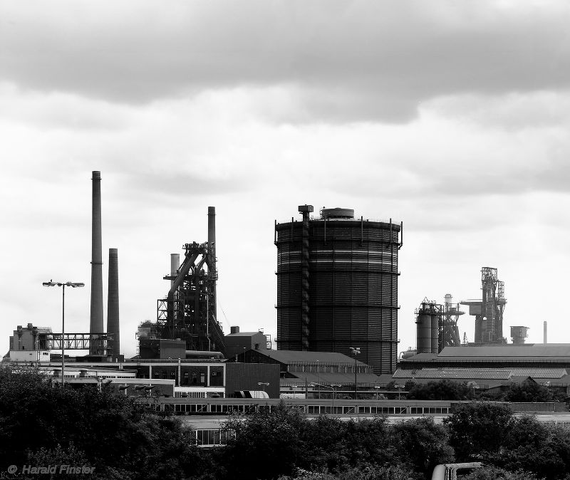 Hochöfen und Gasometer