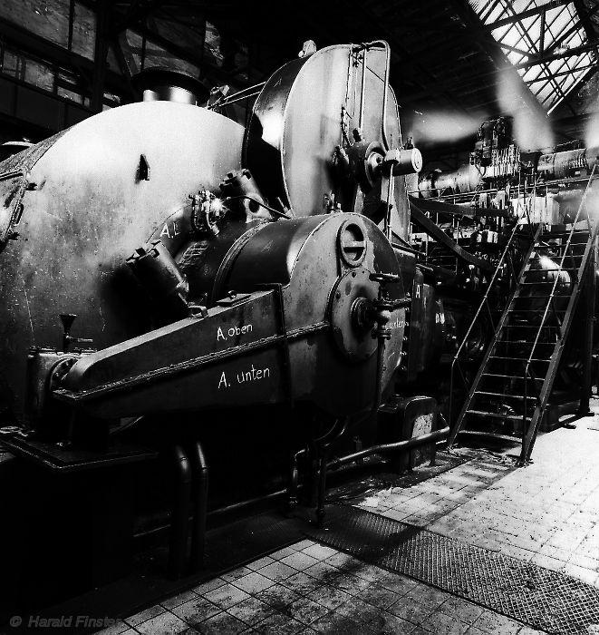 steam engine at rolling mill (Saarstahl)